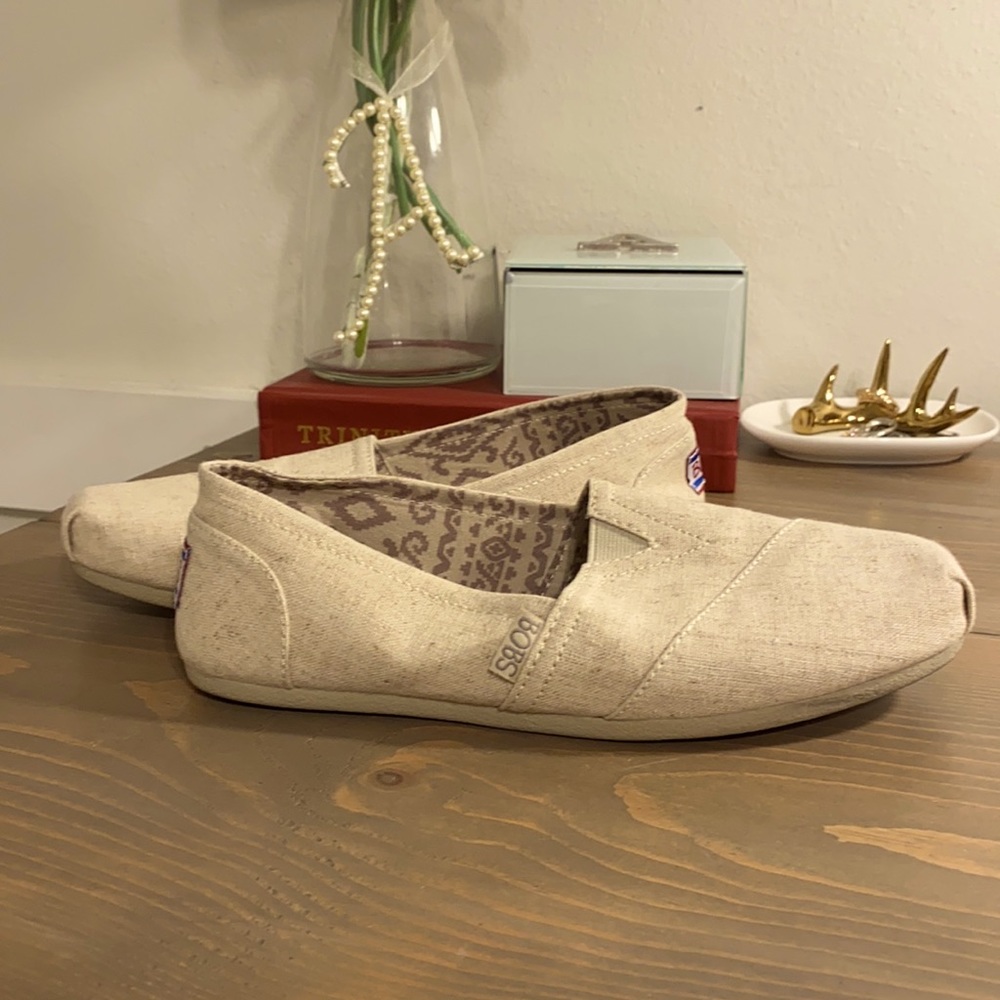Bobs Tan Slip Ons